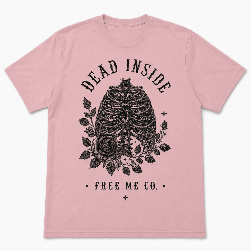 Dead Inside Rib Cage Tee - Best Seller