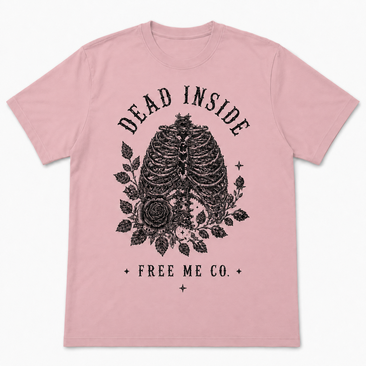 Dead Inside Rib Cage Tee - Best Seller
