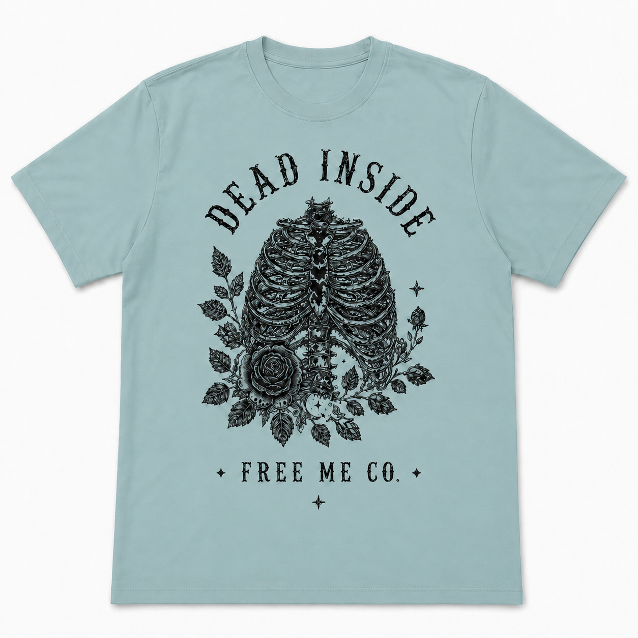 Dead Inside Rib Cage Tee - Best Seller