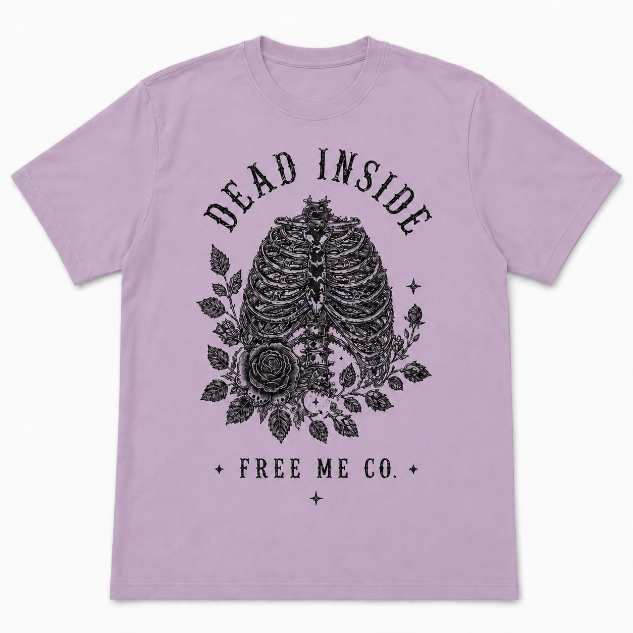Dead Inside Rib Cage Tee - Best Seller