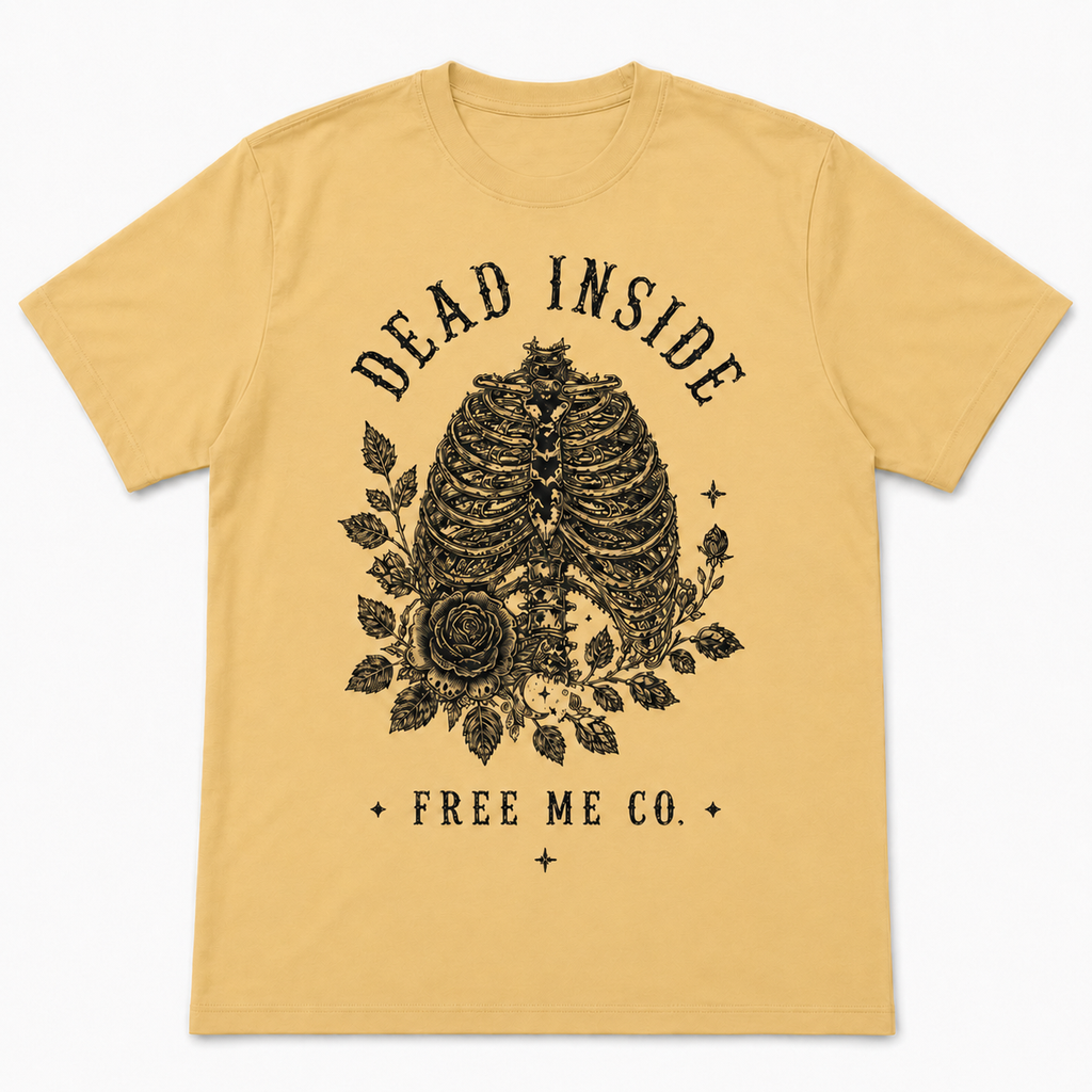 Dead Inside Rib Cage Tee - Best Seller