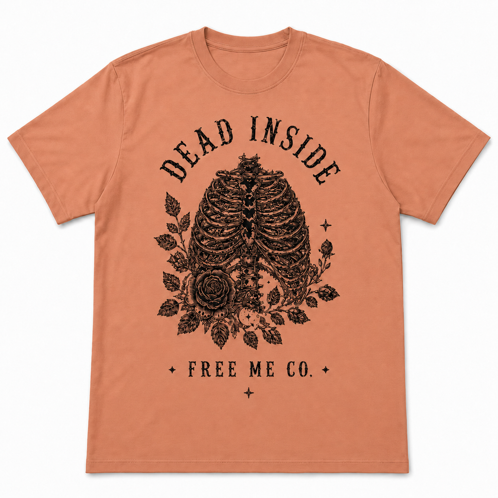 Dead Inside Rib Cage Tee - Best Seller