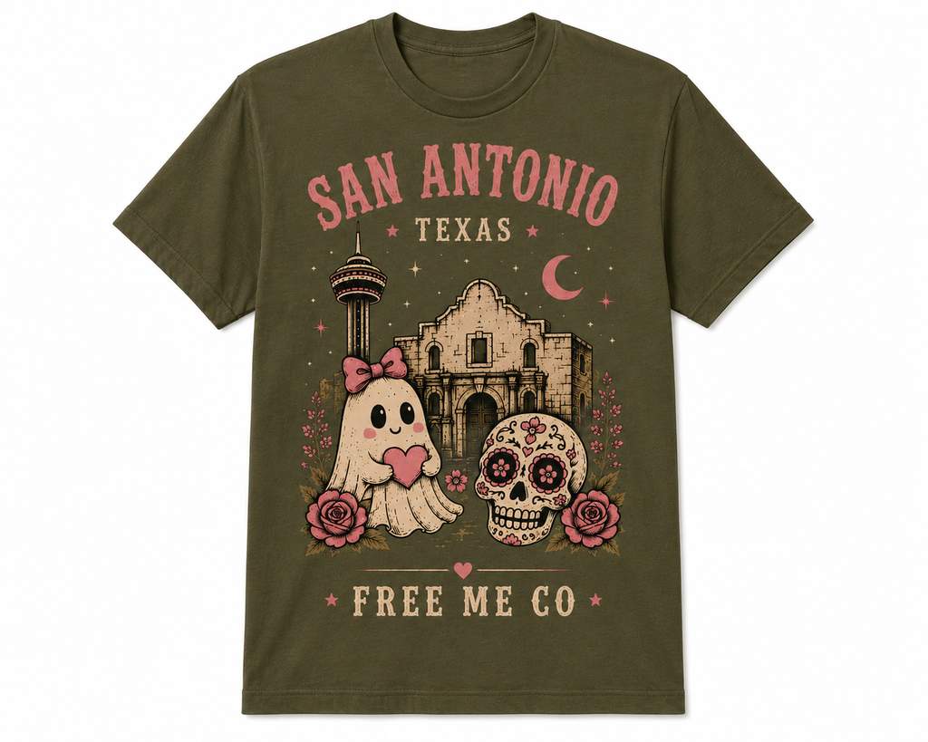 San Antonio Alamo Ghost Tee - Best Seller