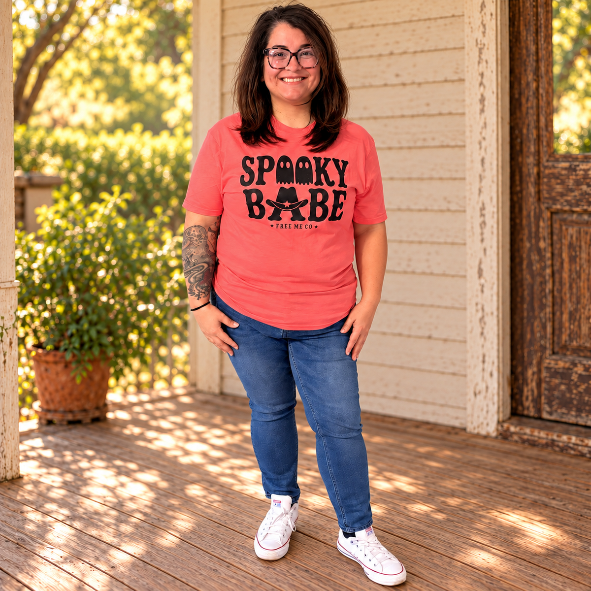 Spooky Babe Ghost Cowboy Tee