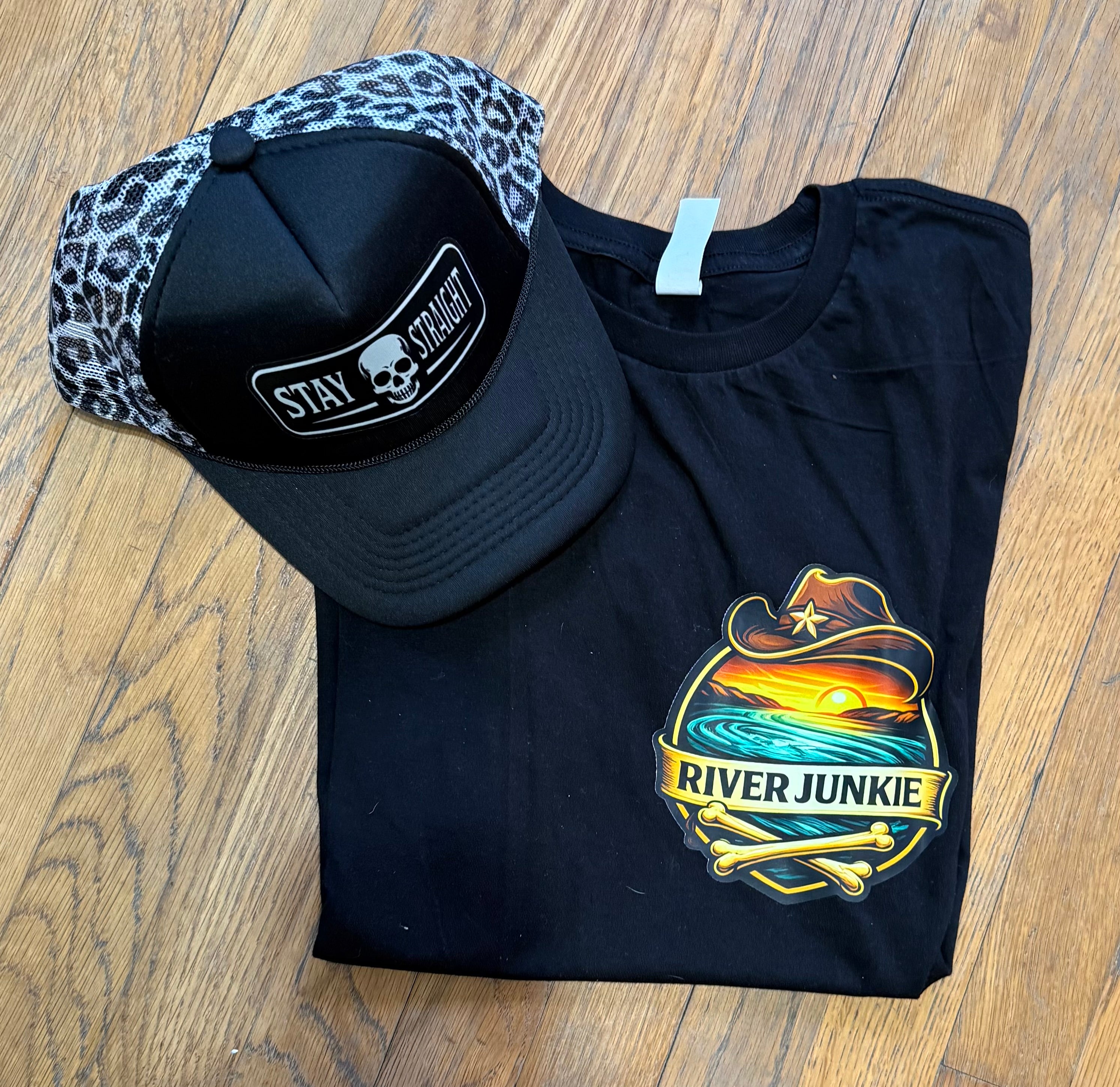 River Junkie – “Floats Well With Others” Premium Graphic Tee
