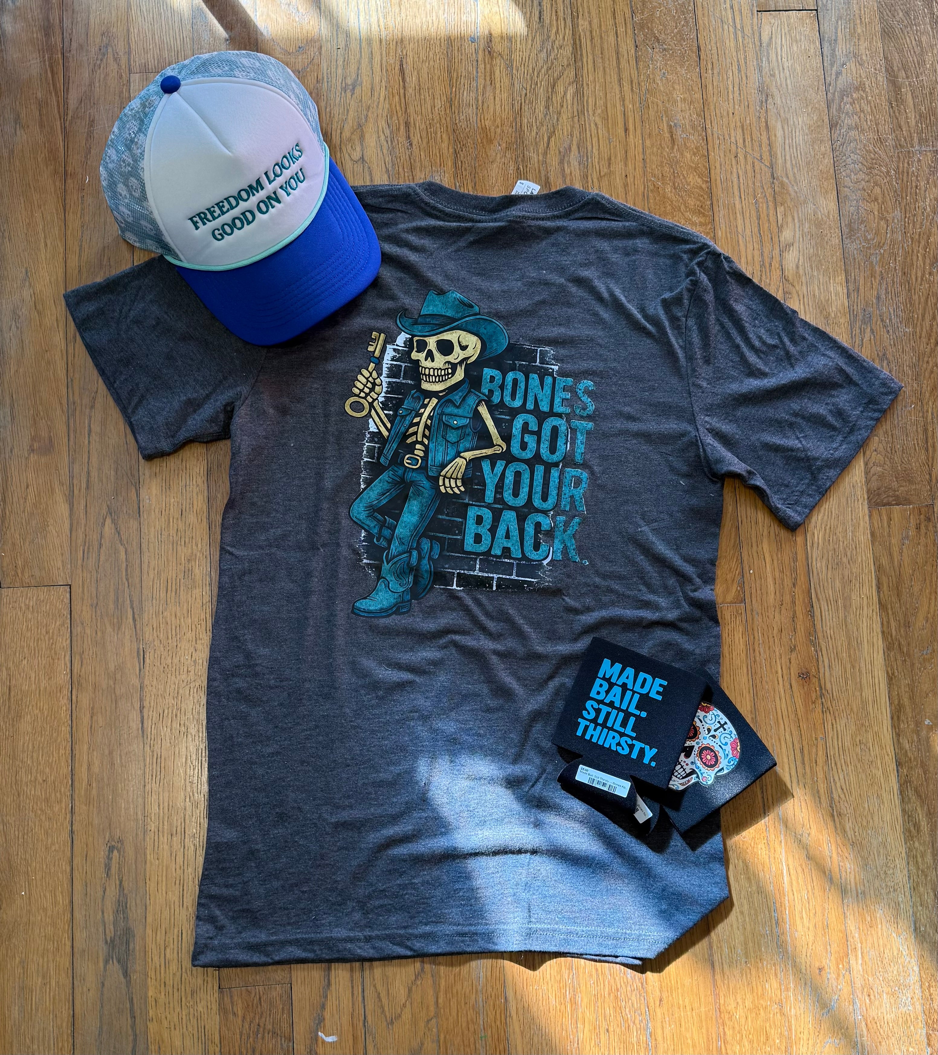 Bones Got Your Back Graphic Tee (Charcoal)