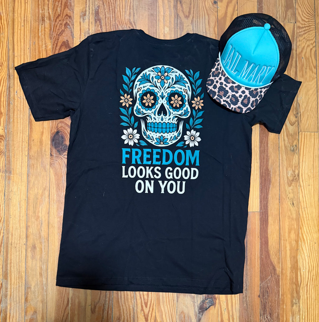 “Freedom Looks Good On You” – Premium Signature Tee