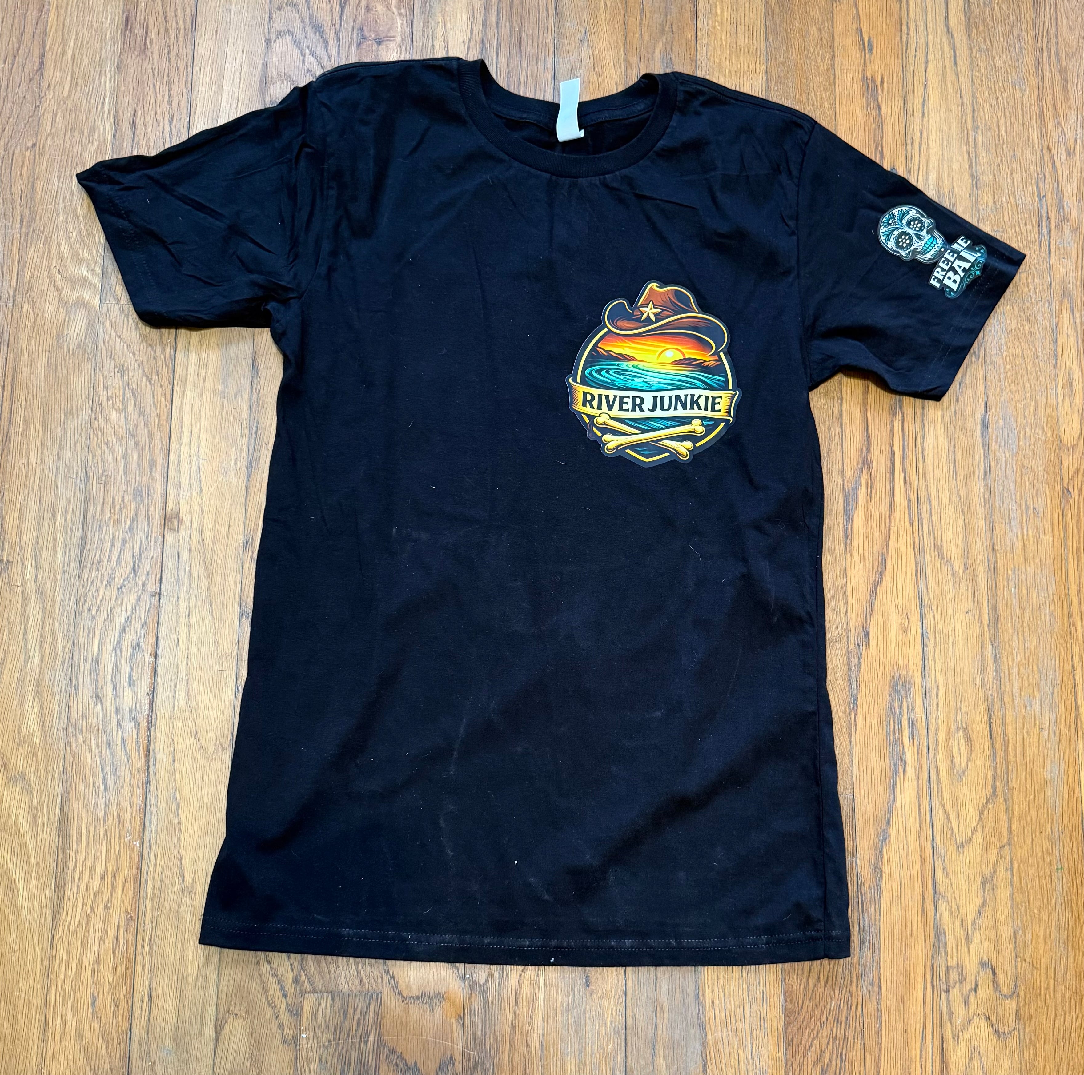 River Junkie – “Floats Well With Others” Premium Graphic Tee