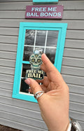 Free Me Bail Sugar Skull Keychain