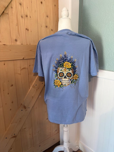 Free Me Co “Quality Freedom” Skeleton Tee – Vintage Western Black Shirt