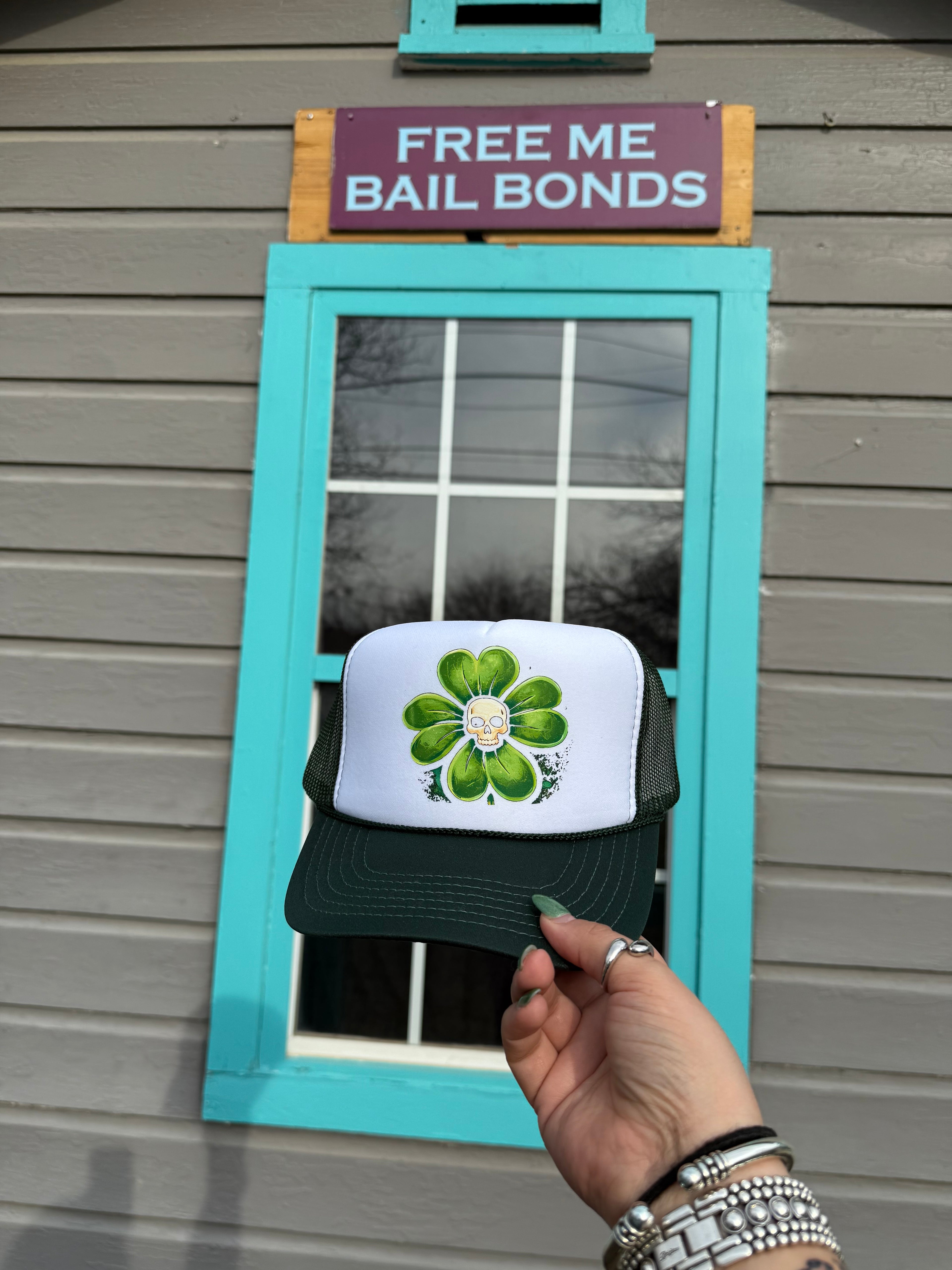 “Luck’d Out” –  Free Me Bail Trucker Hat