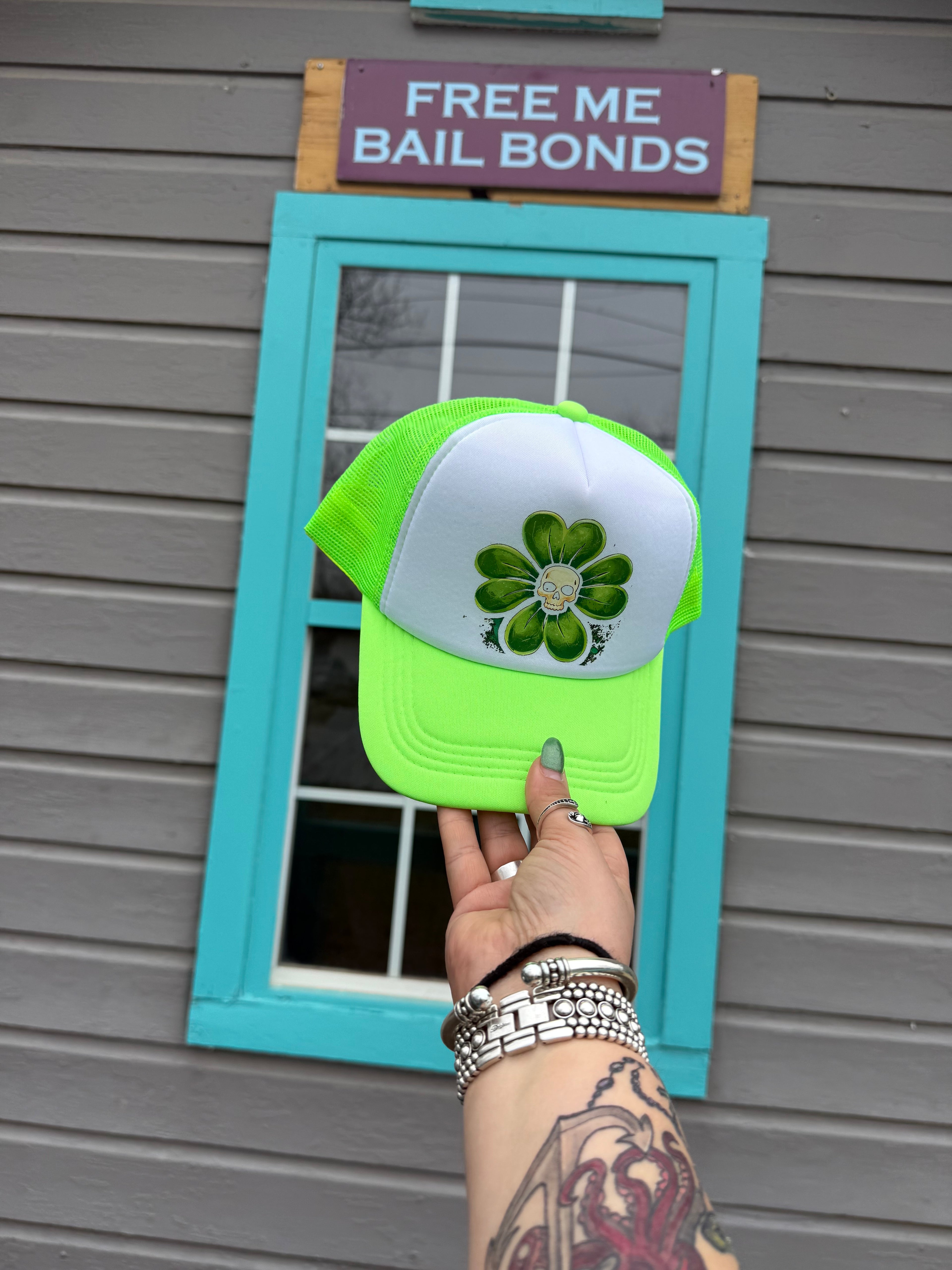 “Luck’d Out” –  Free Me Bail Trucker Hat