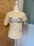 Before the Third Crow Graphic Tee – Cream Vintage Script Shirt