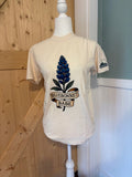 Bluebonnet Babe Graphic Tee – Cream Texas Floral Shirt