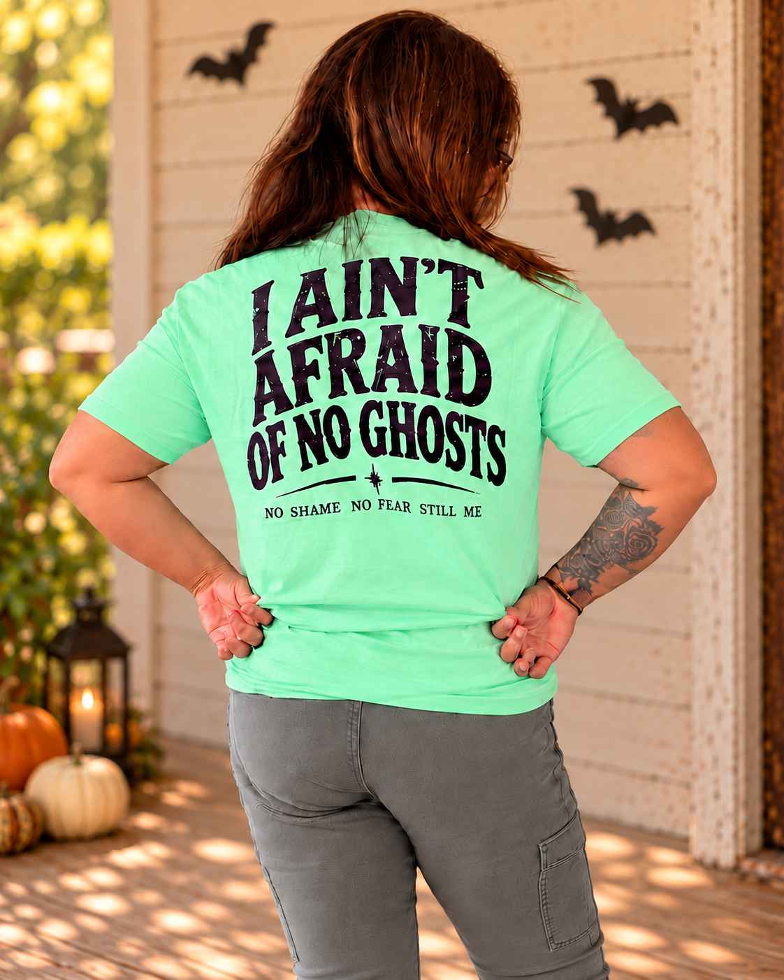 I Ain’t Afraid of No Ghosts Tee — Mint