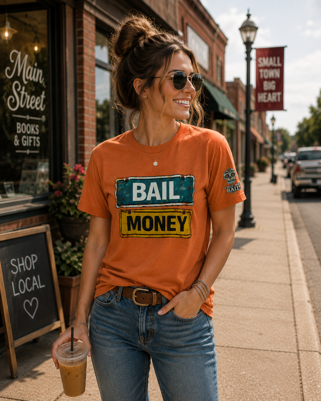 Free in Texas Graphic Tee – Black Vintage Texas Sign Shirt